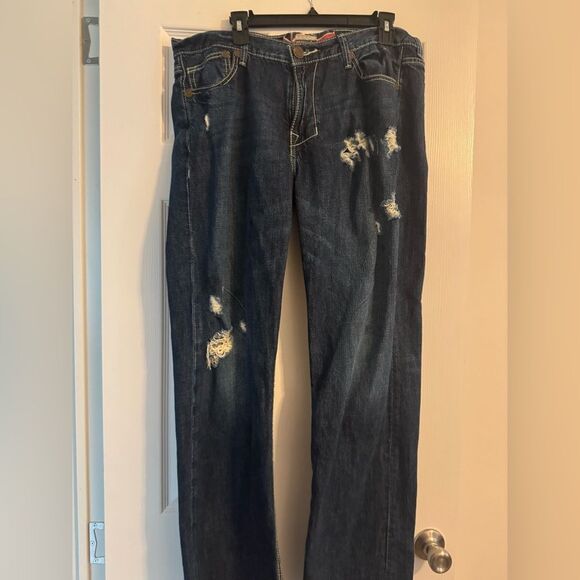 Monarchy La Brea Distressed Jeans Y2K - Picture 1 of 5